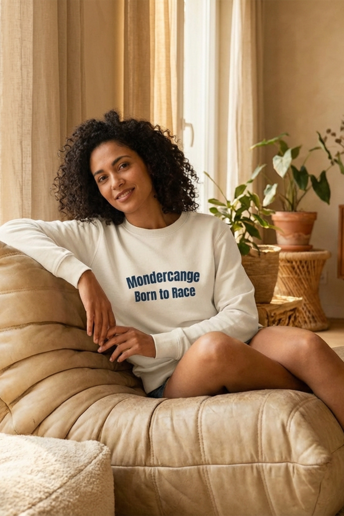 Sweatshirt Mondercange Born to Race – Poule de Lux
