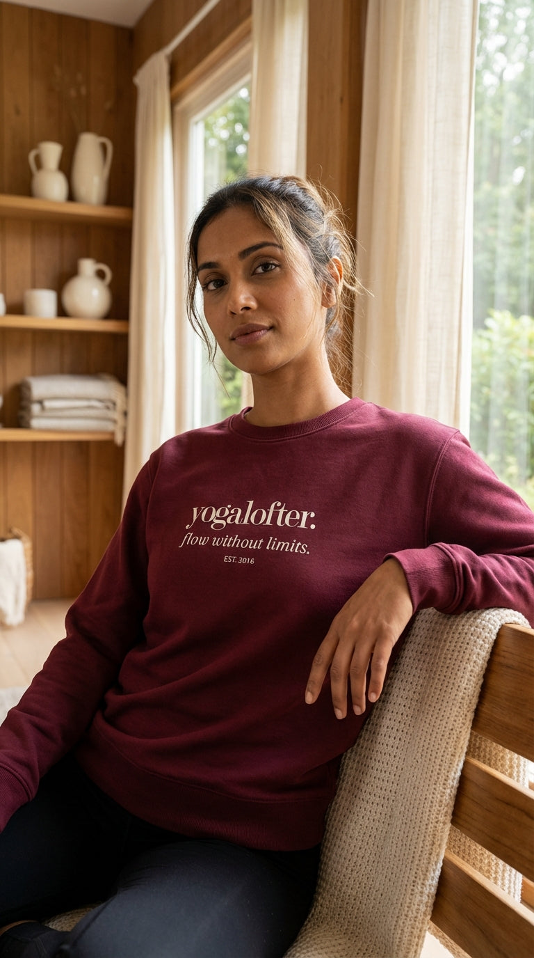 Sweatshirt yogalofter. flow without limits.