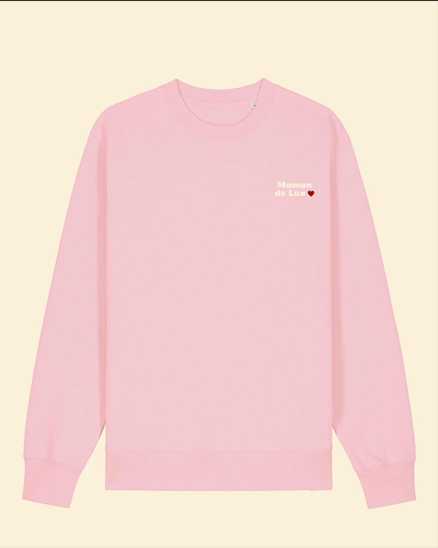 Maman de Lux sweatshirt in organic cotton embroidered in Luxembourg - available for pre-order