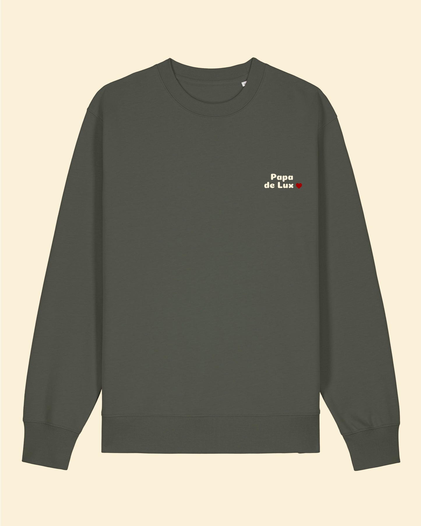Le sweat Papa de Lux en coton bio brodé au Luxembourg - en précommande