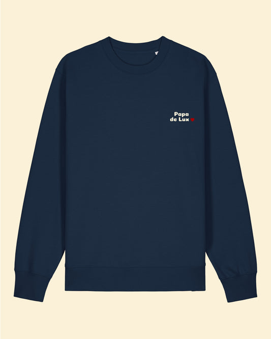 Le sweat Papa de Lux en coton bio brodé au Luxembourg - en précommande