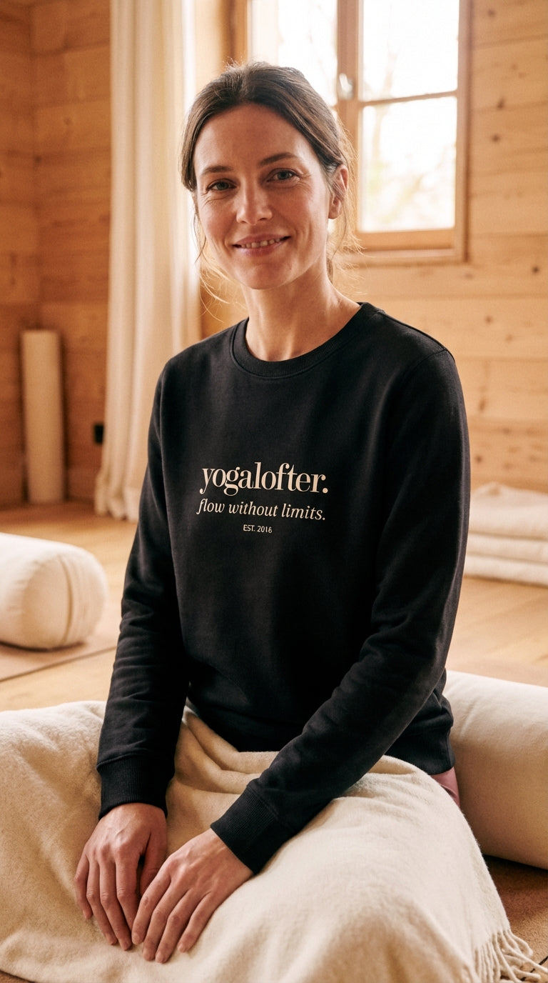 Sweatshirt yogalofter. flow without limits.